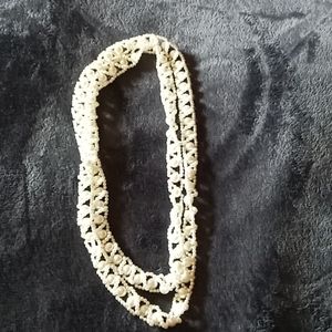 Faux Pearl "lace" necklace